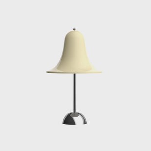 Pantop accu-tafellamp crèmewit Verpan - Woonkamer - Designer - Kunststof - Met lampenkap