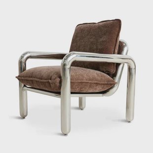 HKLIVING fauteuil Chrome Lounge