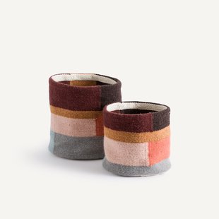 Set van 2 kleine kelim manden, Kanta