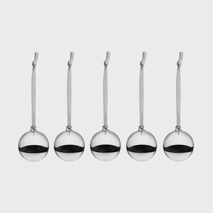 Iittala Iittala glazen bol Ø4 cm 5-pack Zilverkleurig