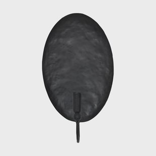 Tell Me More Boule wandkandelaar met achterplaat Zwart