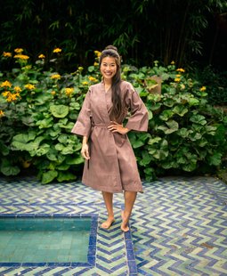 Sale - Kayori - Saitama - Kimono - Satijn - Earth - M