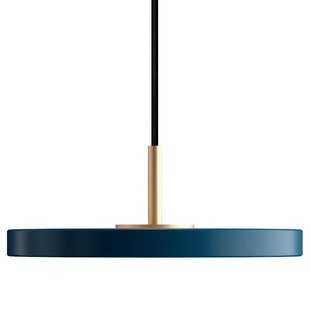 Umage Asteria Micro Hanglamp Dimbaar LED&Oslash;15 Messing/petrol Blauw
