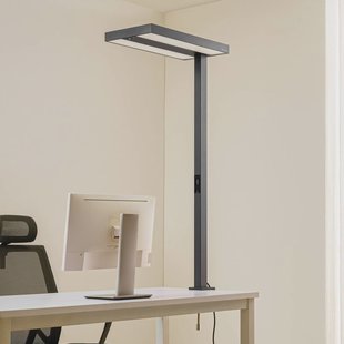 Arcchio LED klemlamp voor kantoor Logan zwart, dimbaar, sensor