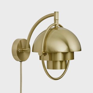 Gubi wandlamp Multi-Lite, messingkleurig, metaal, G9