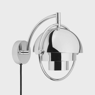 Gubi wandlamp Multi-Lite, chroom, metaal, G9
