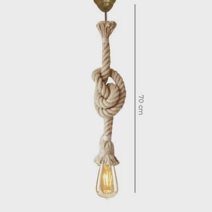 Opviq Hanglamp AYD, beige, kabel, hoogte 70 cm, E27, handgemaakt