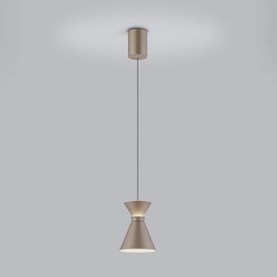 Helestra LED hanglamp LUK, bruin, 1-lamp, dimbaar