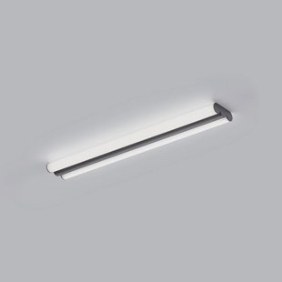 Helestra LED spiegellamp LOOM, lengte 60 cm, zwart, IP44