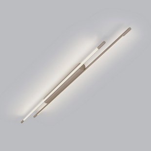 Helestra LED plafondlamp LEDA, bruin, lengte 150 cm, dimbaar