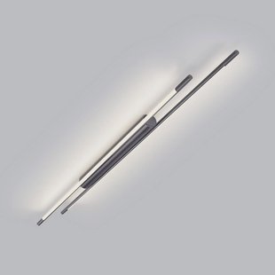 Helestra LED plafondlamp LEDA, titaniumgrijs, 150 cm, dimbaar