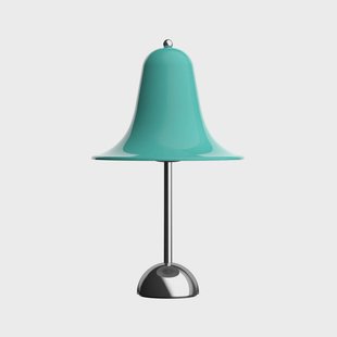Verpan tafellamp Pantop, licht blauwgroen, hoogte 23 cm, E14