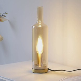 JUST LIGHT. GmbH JUST LIGHT. tafellamp Bottle, amber, glas, E14