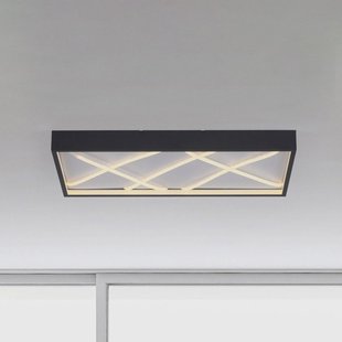 JUST LIGHT. GmbH JUST LIGHT. LED plafondlamp Mikado, 60 x 30 cm, zwart