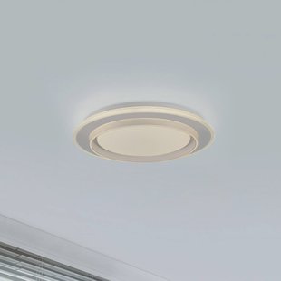JUST LIGHT. GmbH JUST LIGHT. LED plafondlamp Lago Ø 40 cm wit Afstandsbediening