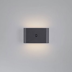 JUST LIGHT. GmbH JUST LIGHT. LED wandlamp op accu Ziddy zwart Sensor 3.000K