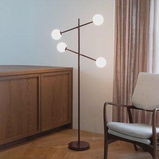 IT´S ABOUT ROMI IT'S ABOUT ROMI vloerlamp Copenhagen, donkerrood, draaibaar