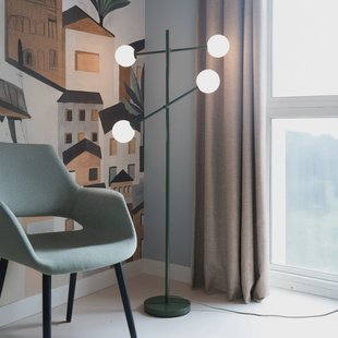 IT´S ABOUT ROMI IT'S ABOUT ROMI vloerlamp Copenhagen, groen, glas, draaibaar
