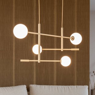 IT´S ABOUT ROMI IT'S ABOUT ROMI hanglamp Copenhagen, beige, glas, draaibaar