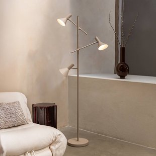 IT´S ABOUT ROMI IT'S ABOUT ROMI Vloerlamp Izmir, zandkleurig, 3-lamps