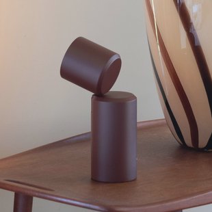 IT´S ABOUT ROMI IT'S ABOUT ROMI LED-batterijtafel lamp Milan, donkerrood, 19 cm