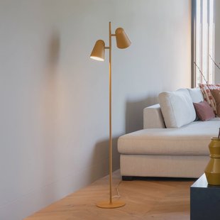 IT´S ABOUT ROMI IT'S ABOUT ROMI vloerlamp Salamanca, mosterd, 2-lamps