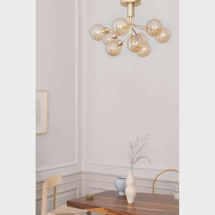 Nuura Aps Nuura plafondlamp Apiales 9, Ø 60 cm, messing-/goudkleurig