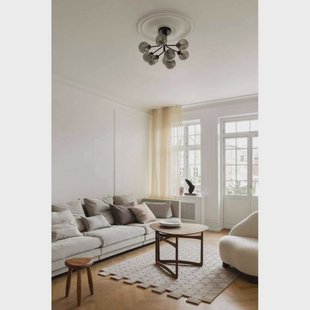 Nuura Aps Nuura plafondlamp Apiales 9, Ø 60 cm, zwart/rookgrijs