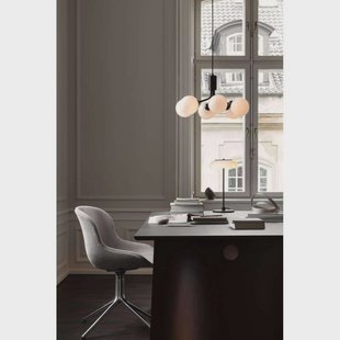 Nuura Aps Nuura hanglamp Apiales 6, Ø 50 cm, zwart/opaal