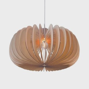 Nordlux Hanglamp Hazo, Ø 65 cm, naturelkleurig, hout