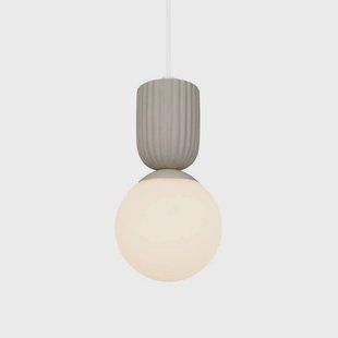 Nordlux Hanglamp Sadie, beige, Ø 15 cm, glas/keramiek