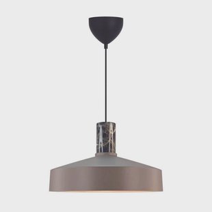 Nordlux Hanglamp Elvas, lichtbruin, Ø 37 cm, metaal/marmer