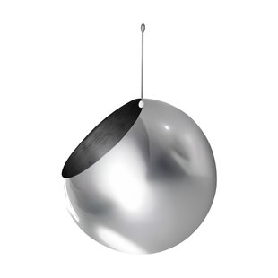 AYTM GLOBE hangende bloempot Ø17 cm h28 cm Zilverkleurig