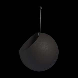 AYTM GLOBE hangende bloempot Ø17 cm h28 cm Black
