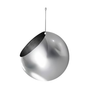 AYTM GLOBE hangende bloempot Ø21 cm h32 cm Zilverkleurig