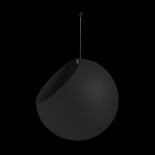 AYTM GLOBE hangende bloempot Ø21 cm h32 cm Black