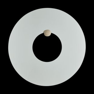 AYTM Castellum wandspiegel Ø80 cm Clear-travertine