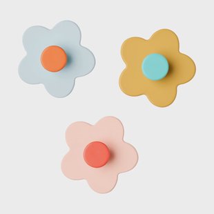 Kid's Concept Kid's Base bloem haak 3 delen Multi