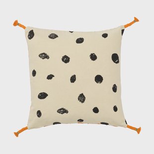 Kid's Concept Pippi kussensloop 50x50 cm Wit-oranje