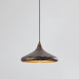 Opviq Hanglamp Barek, zwart/goud, Ø 34 cm, metaal, E27