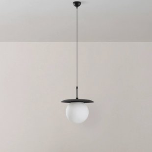 Opviq Hanglamp Anemon, zwart, glas, Ø 30 cm, E27