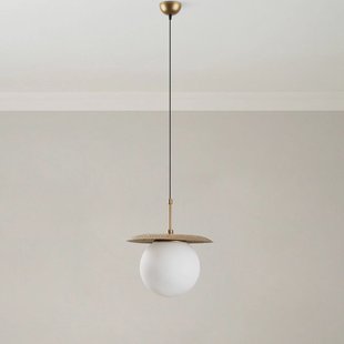 Opviq Hanglamp Anemon, goudkleurig, glas, Ø 30 cm, E27