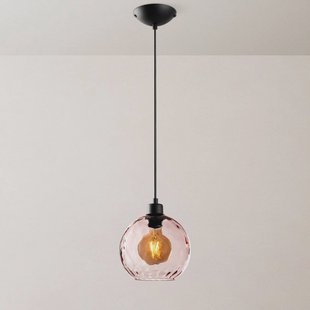 Opviq Hanglamp Benek, roze, glas, Ø 20 cm, E27