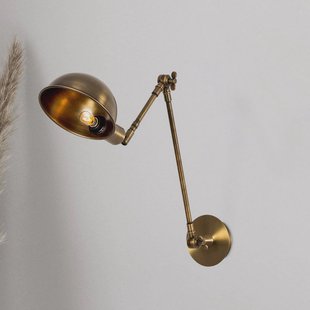 Opviq Wandlamp Sivani 6239, oud messing, verstelbaar, E27