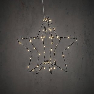 Luca Lighting kerstster met verlichting (32x30cm)