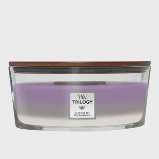 WoodWick geurkaars Trilogy Amethyst Sky Ellipse