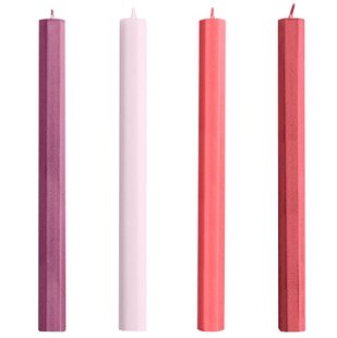 Hay Hexagon Kaarsen Set Van 4 Reds And Bordeaux