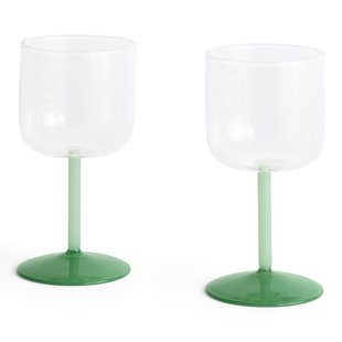 Hay Tint Wijnglas Set Van 2 Clear Light Green