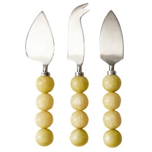 HKliving Kaasmesjes Set Van 3 Lemon