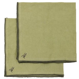 HKliving Ease Servetten 50x50 Set Van 2 Dune